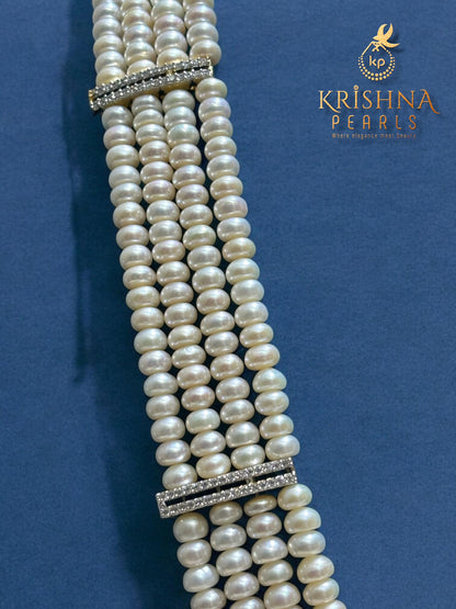 Authentic Pearls Four Strand Long Rani Haar Set