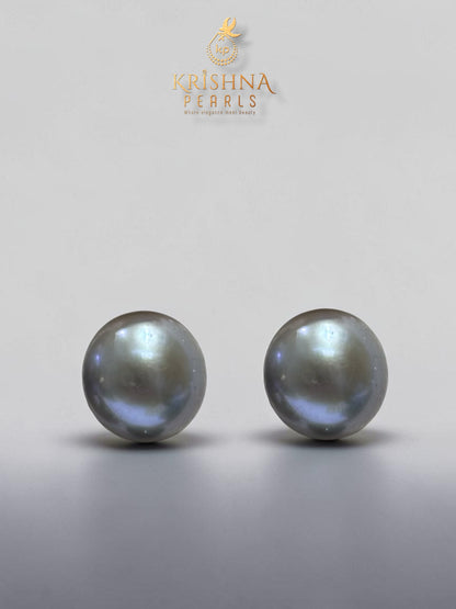 White & Grey Pearls Three layer Necklace Set