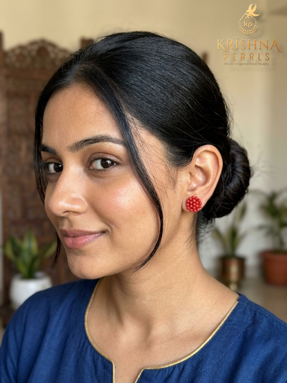 Beautiful Coral Earrings
