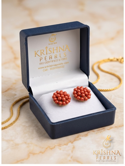 Beautiful Coral Earrings
