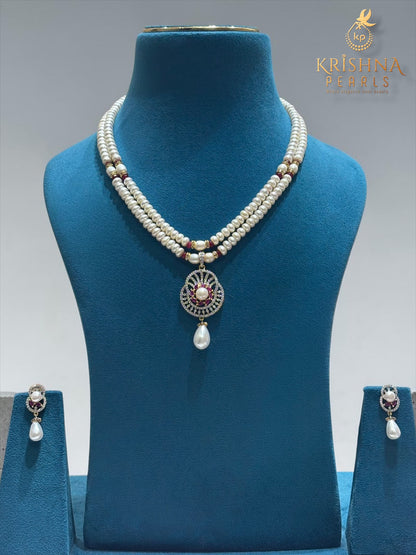 Real Pearls Necklace Set