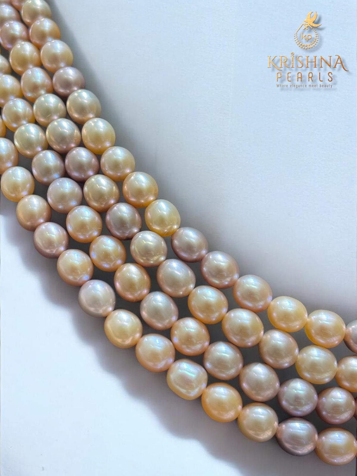 Four Layers Shades Of Pink Pearls Necklace Premium Quality