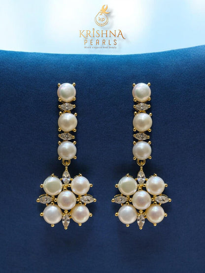 Exclusive Long Button Pearls Necklace Set