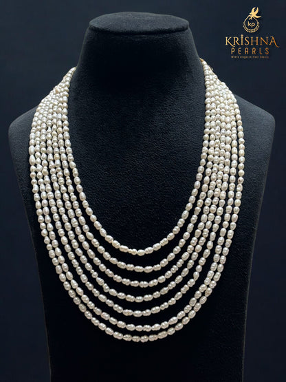 Irregular Lustrous 7 Layers Oval Pearls - The Imperfect Perfection