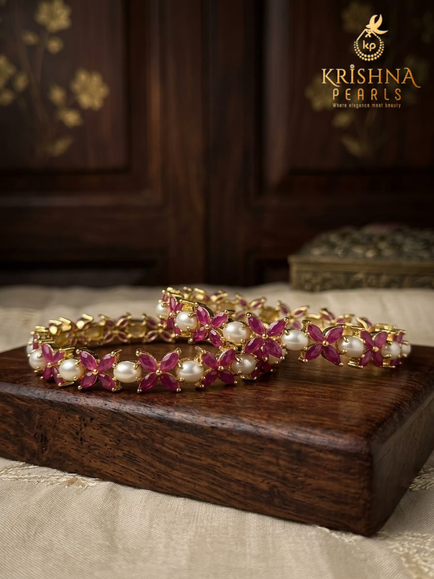 Beautiful Pearls Bangles