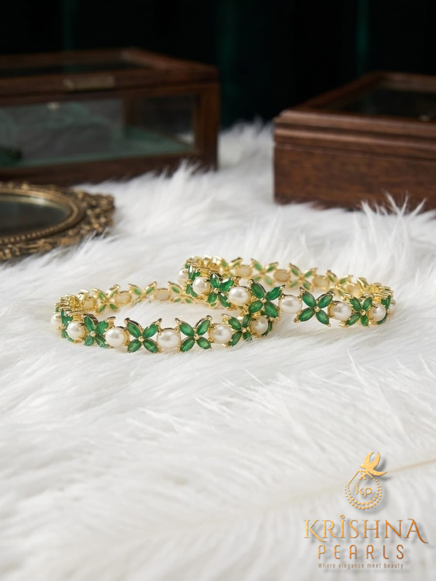 Beautiful Pearls Bangles