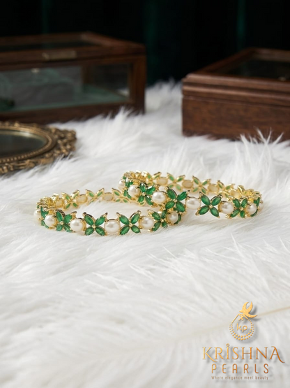 Beautiful Pearls Bangles