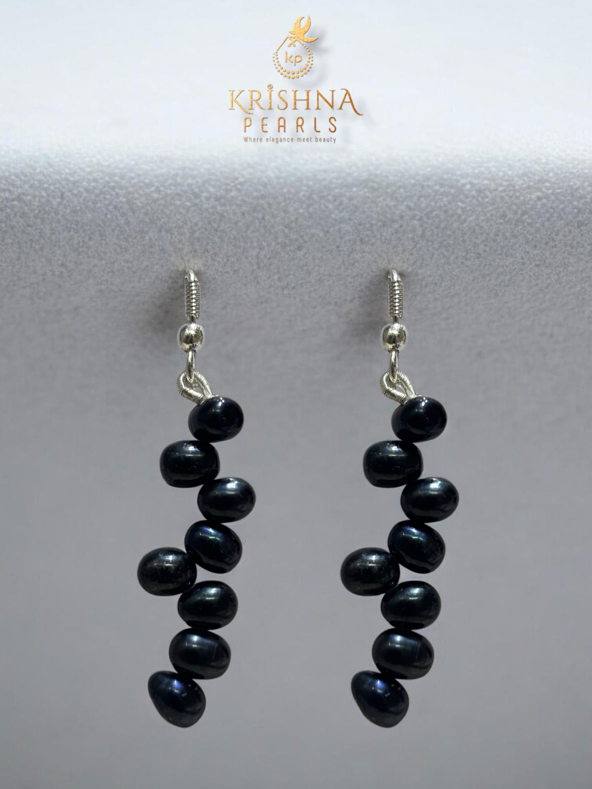 Beautiful Black Pearls Twister Combo Set ( Necklace Set With Bracelet )