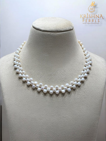 Classy White Pearls Necklace