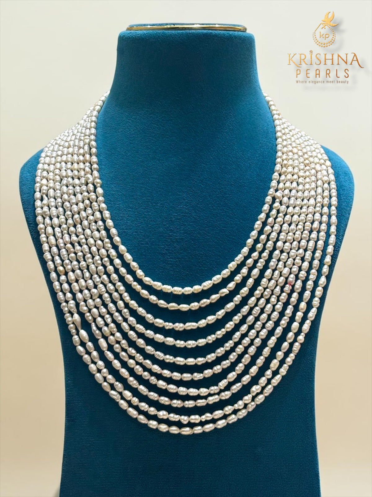 Irregular Lustrous 10 Layers Oval Pearls - The Imperfect Perfection