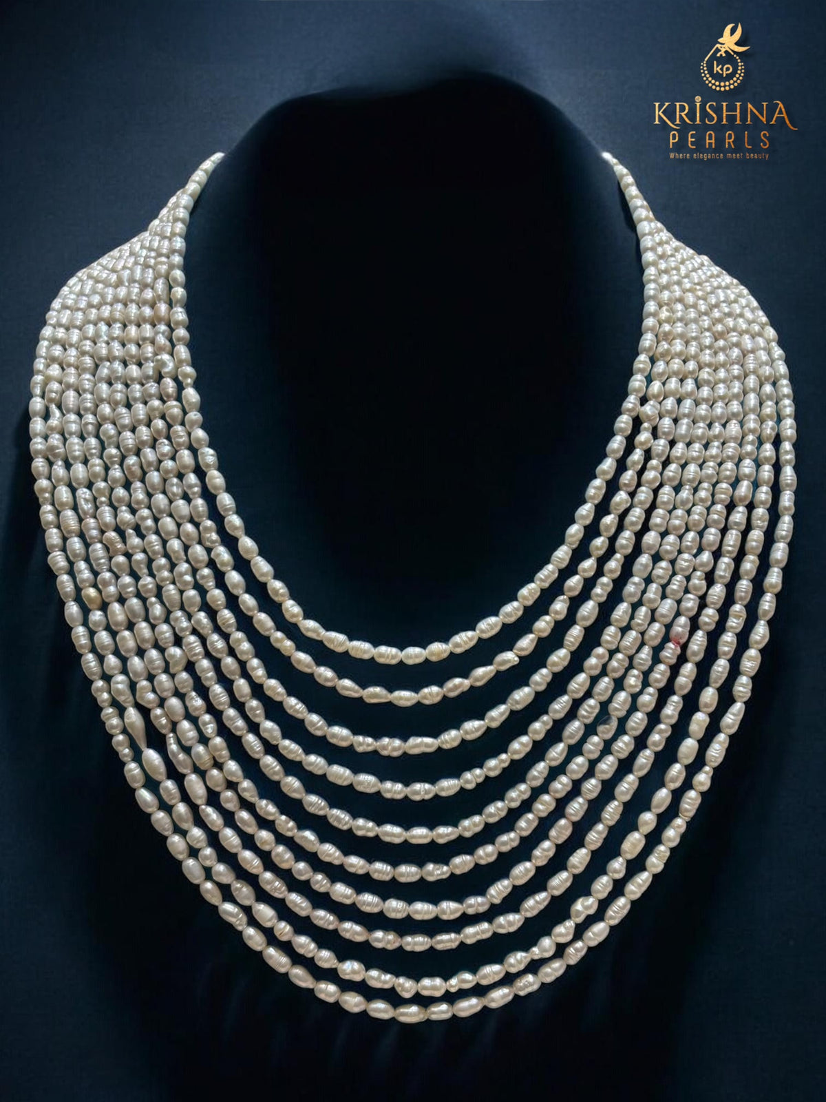 Irregular Lustrous 10 Layers Oval Pearls - The Imperfect Perfection