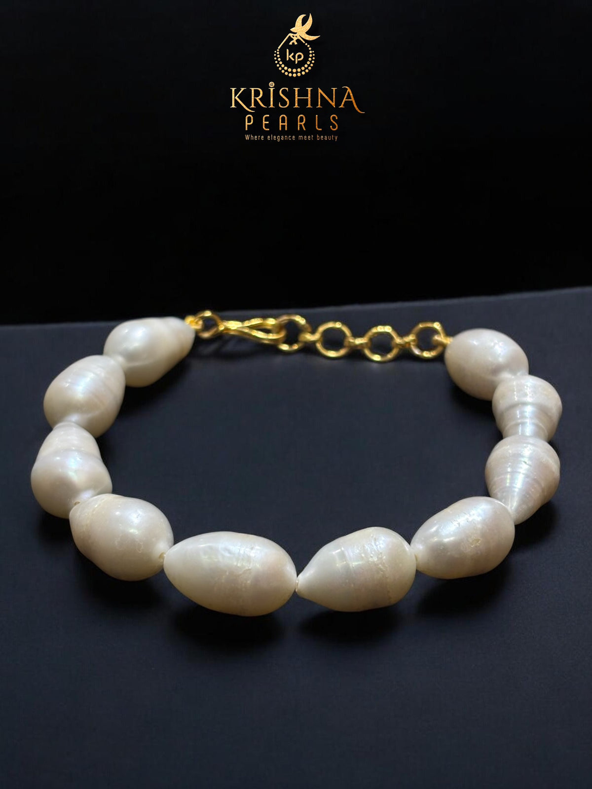 Royal Big Pearls Necklace With Matching Bracelet 10-12MM