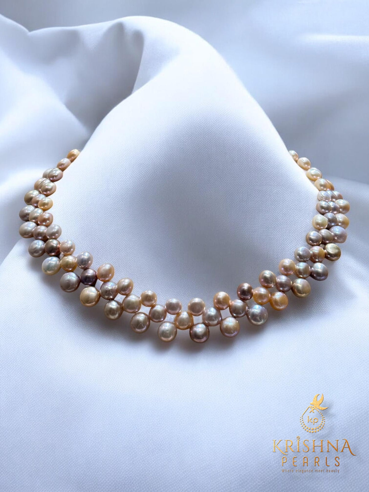 Classy Multi Shade Pink Pearls Necklace Set