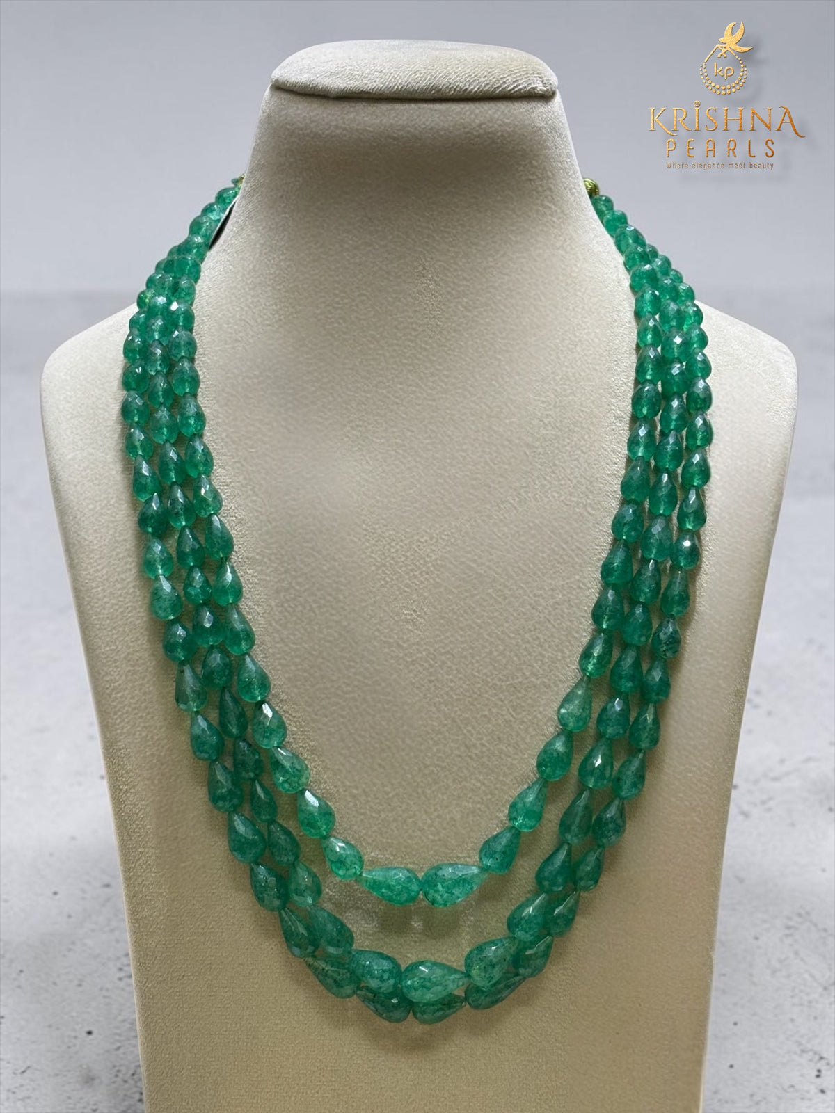 Three Layer Natural Aventurine Emerald Haram