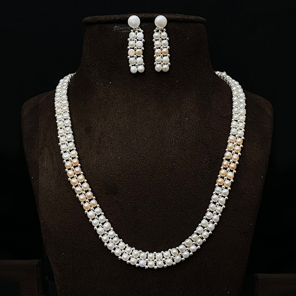 Button Pearl White & Pink Set