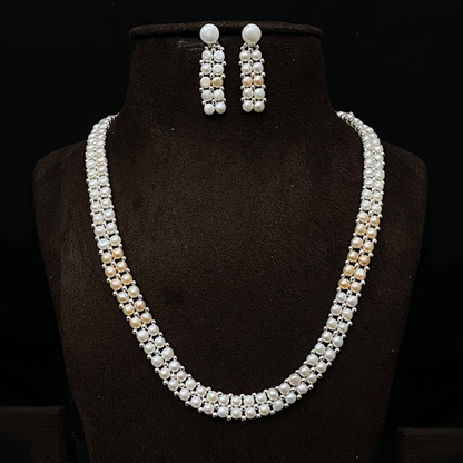 Button Pearl White & Pink Set