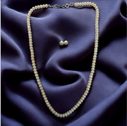 Shop Pearl Necklace & Stud Earrings Set by Sri Krishna Pearls – Elegant Jewellery Online for Women