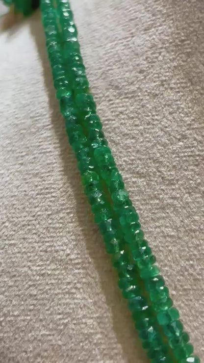 Real Natural Emeralds (Untreated) Two Layers