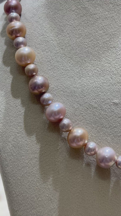 Luxurious Round Pearls Necklace Matching Bracelet - Premium AAA Quality