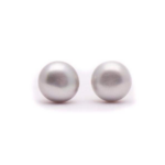 Simple Pearl Studs Gray