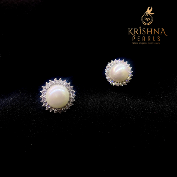 Beautiful Pearl Studs - Sri Krishna Pearls